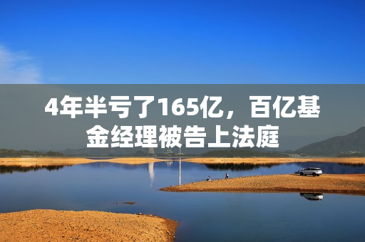 4年半亏了165亿，百亿基金经理被告上法庭