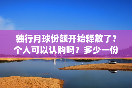 独行月球份额开始释放了？个人可以认购吗？多少一份？成本多少？(独行月球演员表)
