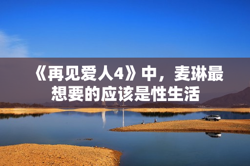 《再见爱人4》中，麦琳最想要的应该是性生活
