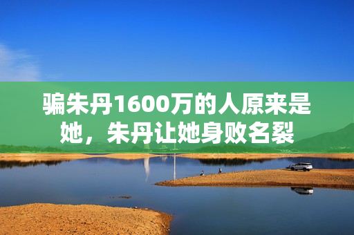 骗朱丹1600万的人原来是她，朱丹让她身败名裂