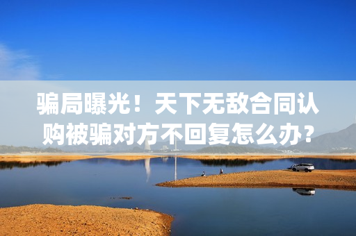 骗局曝光！天下无敌合同认购被骗对方不回复怎么办？怎么追回资金？(home天下)