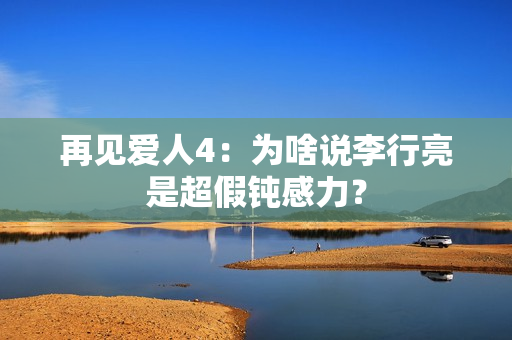 再见爱人4：为啥说李行亮是超假钝感力？