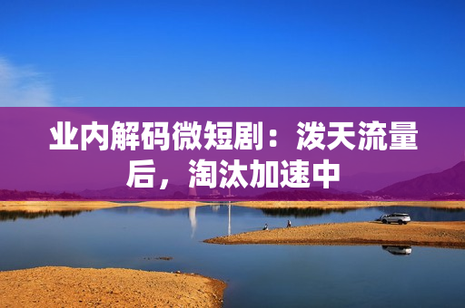业内解码微短剧：泼天流量后，淘汰加速中