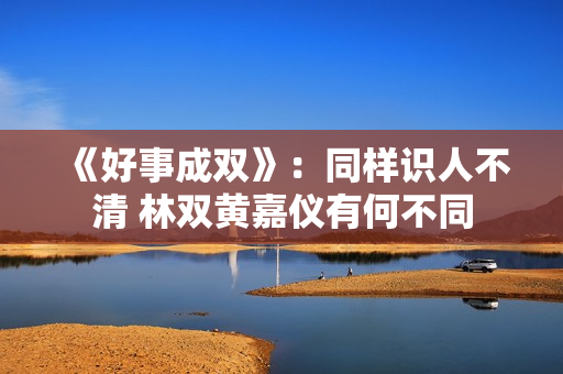 《好事成双》：同样识人不清 林双黄嘉仪有何不同