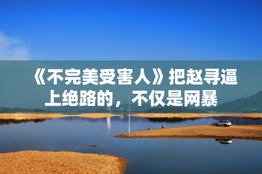 《不完美受害人》把赵寻逼上绝路的，不仅是网暴