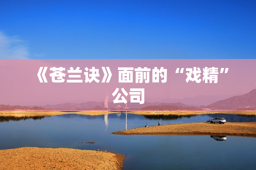 《苍兰诀》面前的“戏精”公司