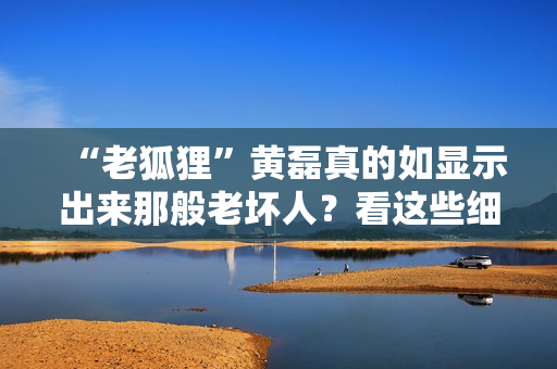 “老狐狸”黄磊真的如显示出来那般老坏人？看这些细节就晓得