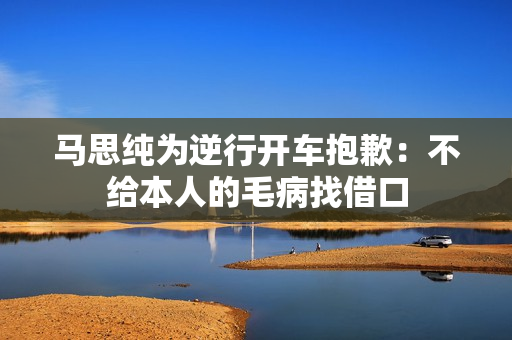 马思纯为逆行开车抱歉：不给本人的毛病找借口