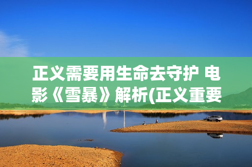 正义需要用生命去守护 电影《雪暴》解析(正义重要还是生命重要)
