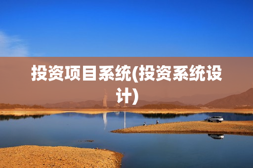 投资项目系统(投资系统设计) 投资项目系统(投资系统设计)