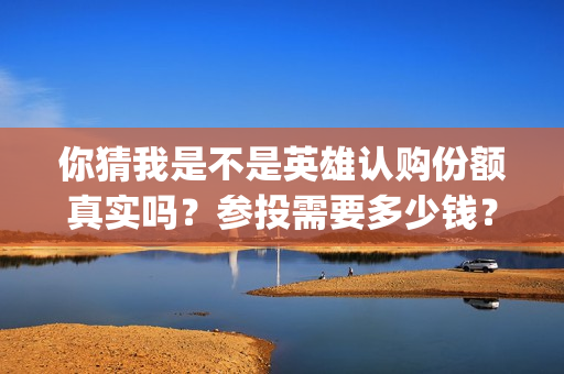 你猜我是不是英雄认购份额真实吗？参投需要多少钱？(你猜我是不是英雄剧情介绍)