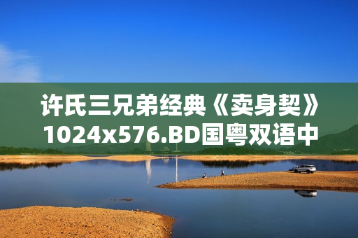 许氏三兄弟经典《卖身契》1024x576.BD国粤双语中字