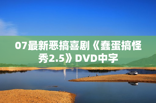 07最新恶搞喜剧《蠢蛋搞怪秀2.5》DVD中字