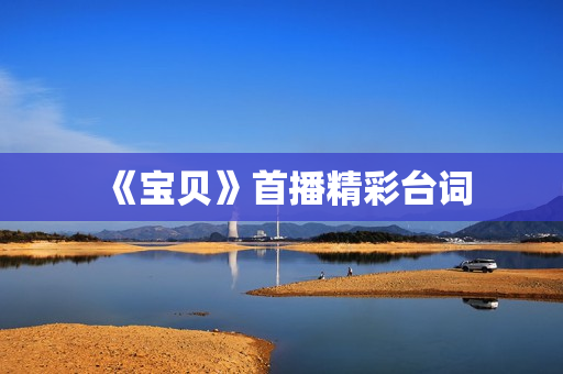 《宝贝》首播精彩台词
