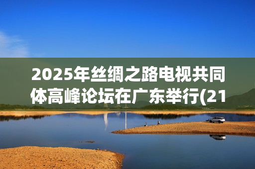2025年丝绸之路电视共同体高峰论坛在广东举行(21丝绸之路)