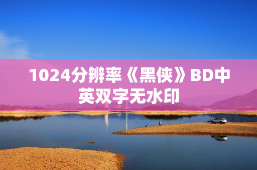 1024分辨率《黑侠》BD中英双字无水印