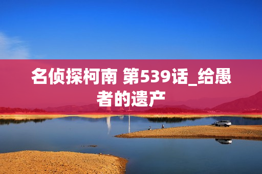 名侦探柯南 第539话_给愚者的遗产