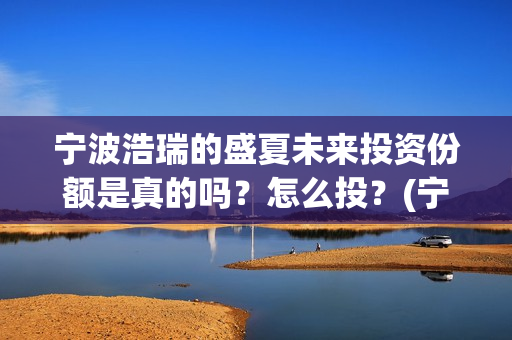 宁波浩瑞的盛夏未来投资份额是真的吗？怎么投？(宁波浩瑞的盛夏酒店)