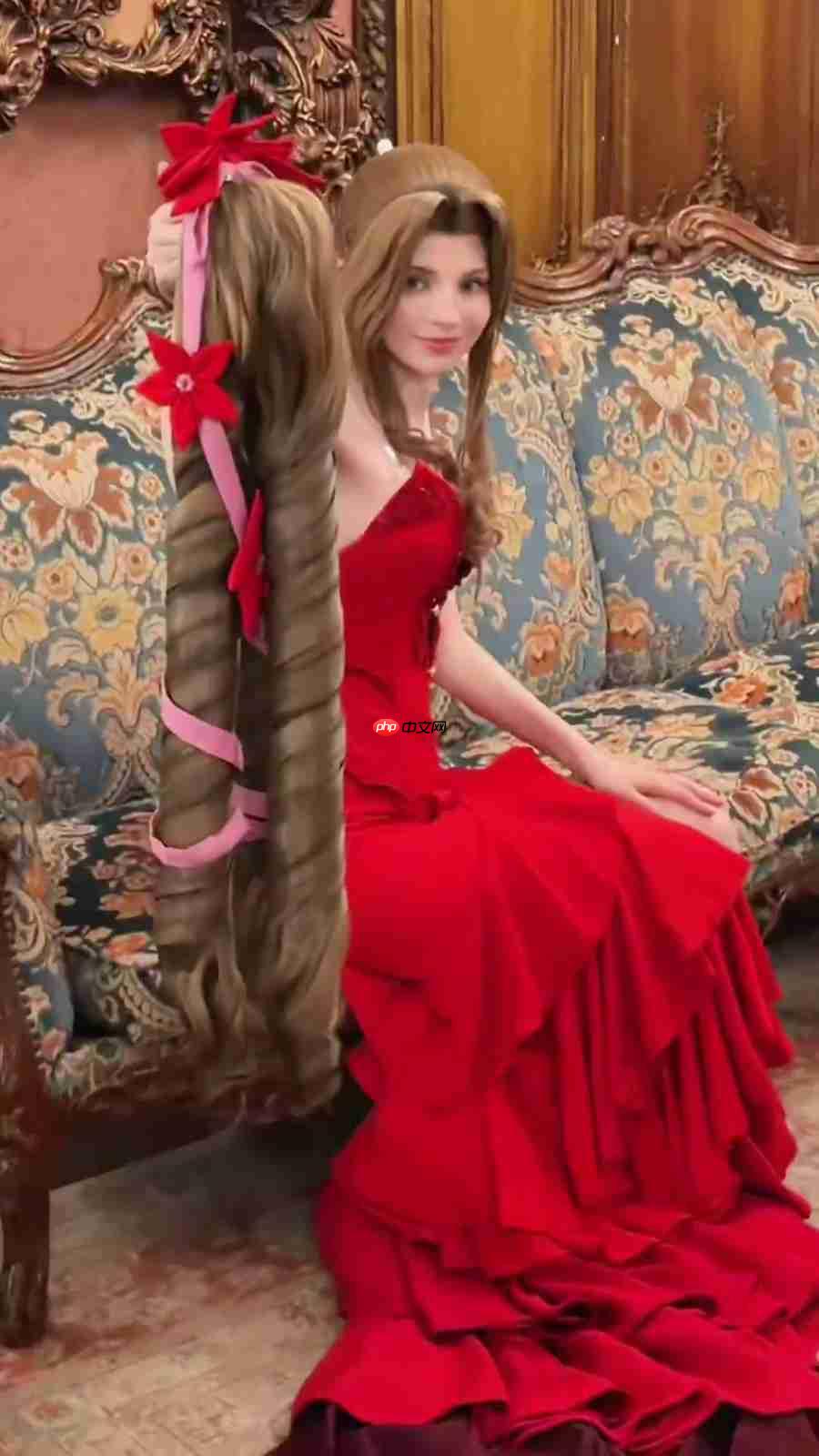 艾什莉体模cos《最终幻想》爱丽丝 顶级身材尽显优雅