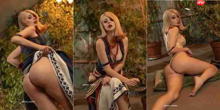 太大胆了！ 俄罗斯模特cos《巫师3》凯拉·梅兹