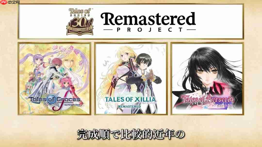 《传说》系列30周年官宣全新正作开发 还有更多复刻