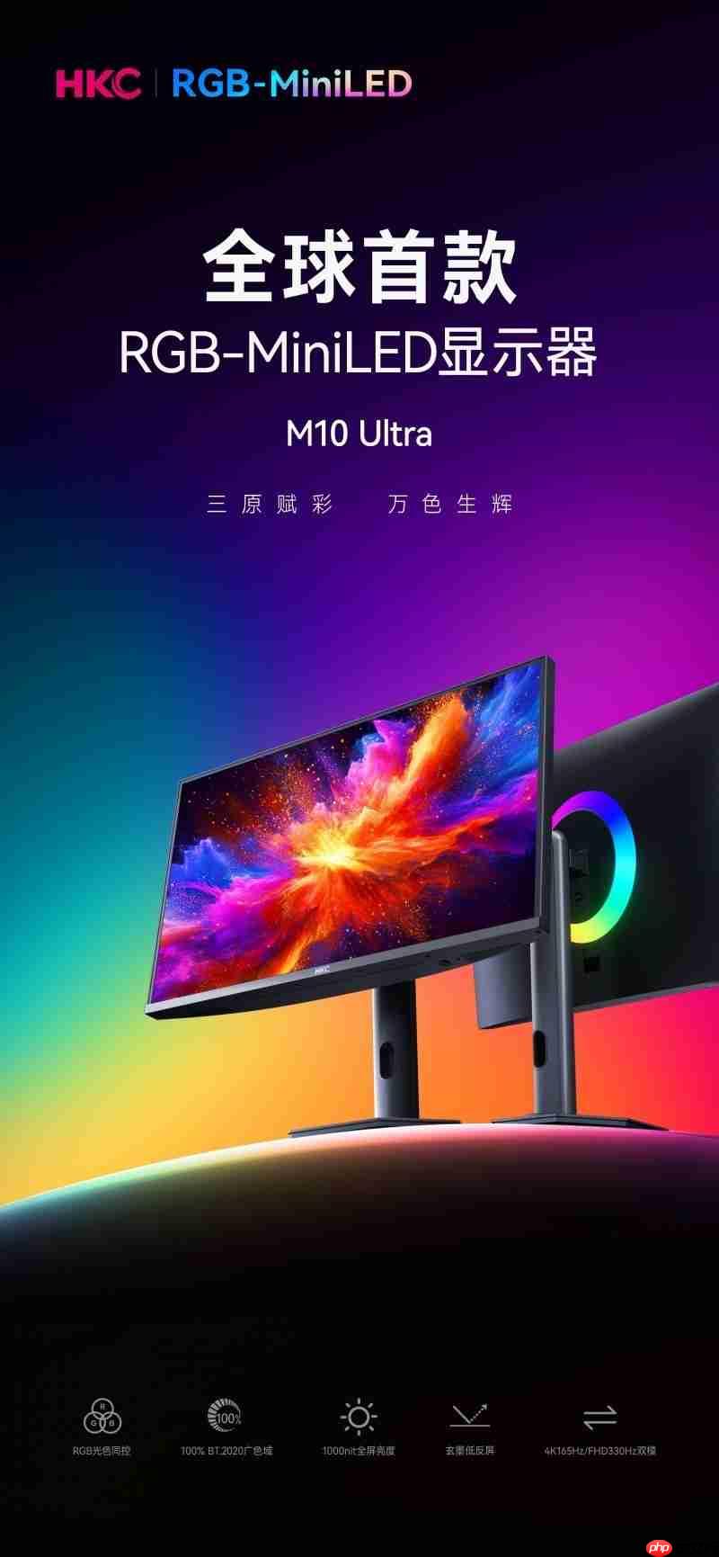 HKC官宣！RGB-MiniLED显示器M10Ultra，引领显示技术新高度