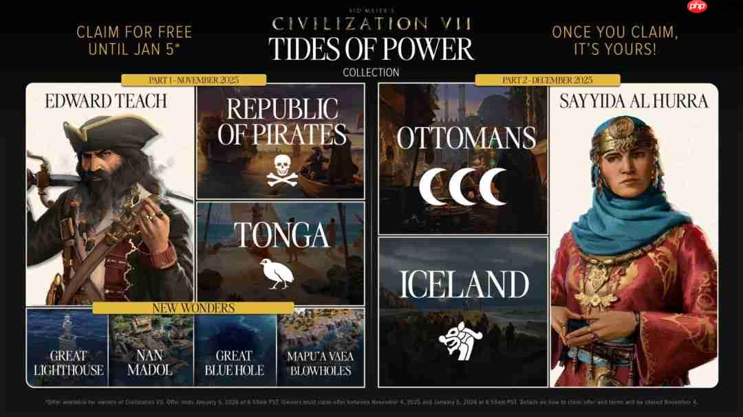 《文明7》1.3.1版本更新“权海沉浮”DLC后半部分