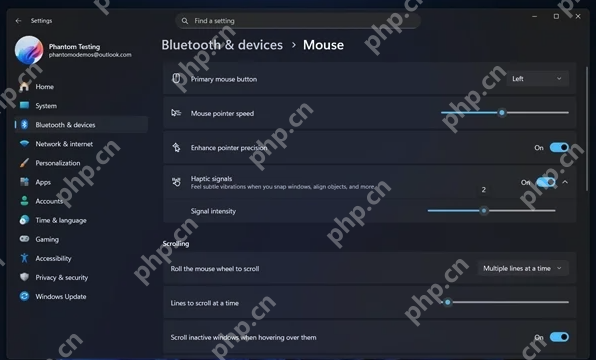 Windows 11迎来新体验：系统操作将加入触觉反馈，强度可自定义