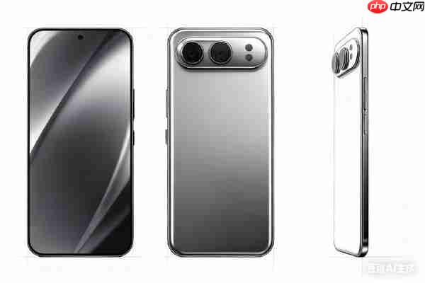 荣耀500假想图曝光：镜头设计有点眼熟 机身为银色