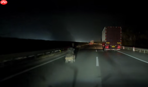 网友开辅助驾驶夜间走高速 偶遇老人逆行还疑推婴儿车！交警回应