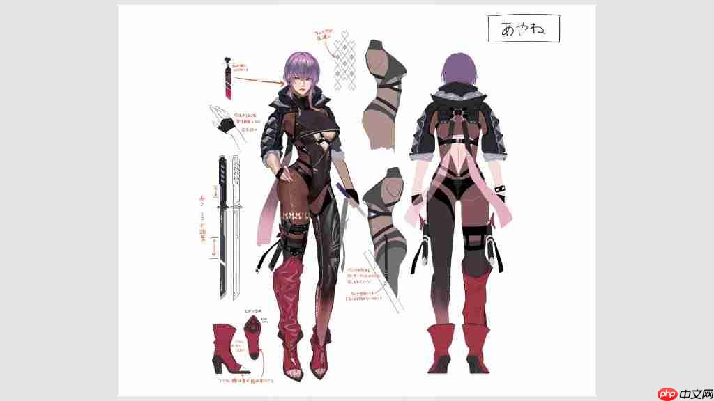 《忍者龙剑传4》Seori隼龙绫音艺术图 非常棒啊!