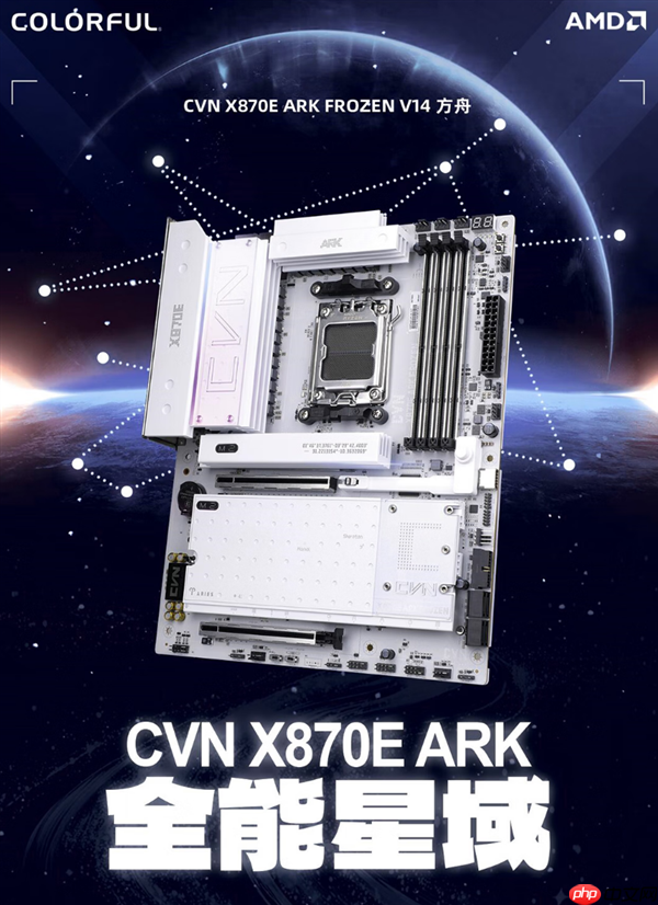 纯白只要2399元！七彩虹首款AMD X870E高端主板开卖