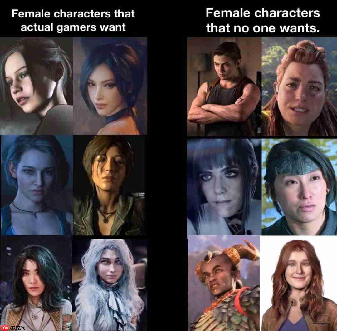 吵翻天！外网热议：游戏里的女角色必须漂亮吗？