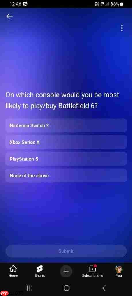 你会为switch2版《战地6》买单吗？调查问卷引热议