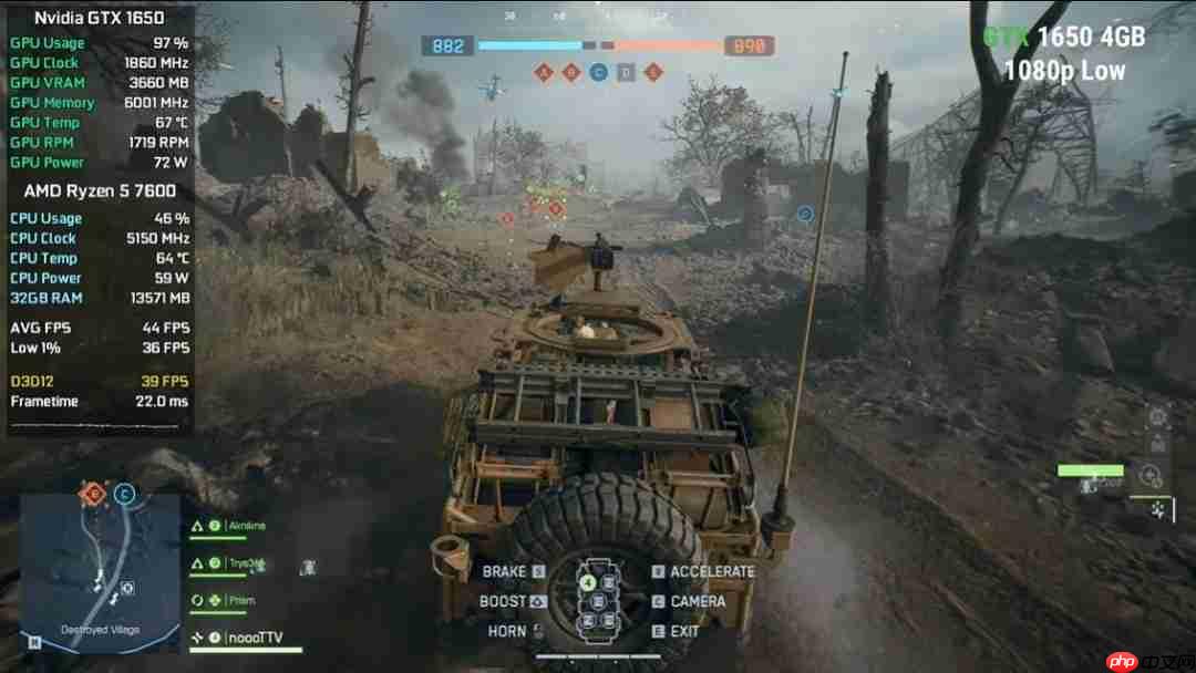 一帧能玩 三帧电竞！ 博主测试各主流显卡运行《战地6》帧数