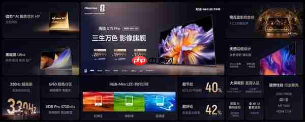 海信U7S Pro双芯+黑曜屏杀疯了！海信RGB-Mini LED三旗舰锁死高端电视圈
