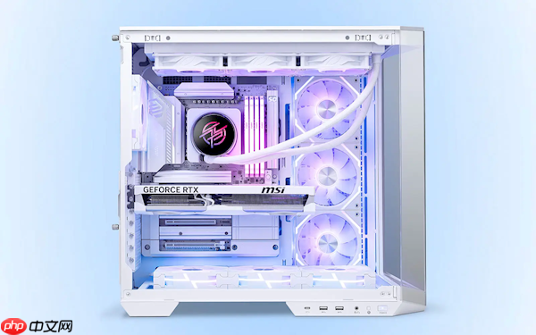 微星首款背插显卡发布：纯白、看不到一根线