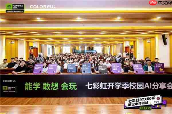 七彩虹RTX50系体验站圆满收官  引爆校园AI科技热潮
