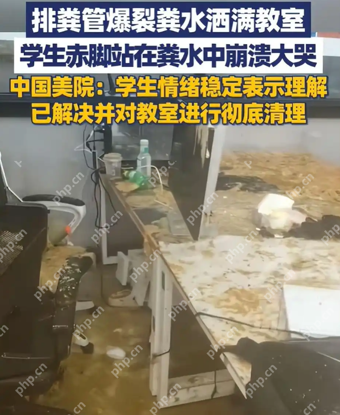 高校教室排粪管突然爆裂，学生崩溃大哭：成唯一臭宝了！