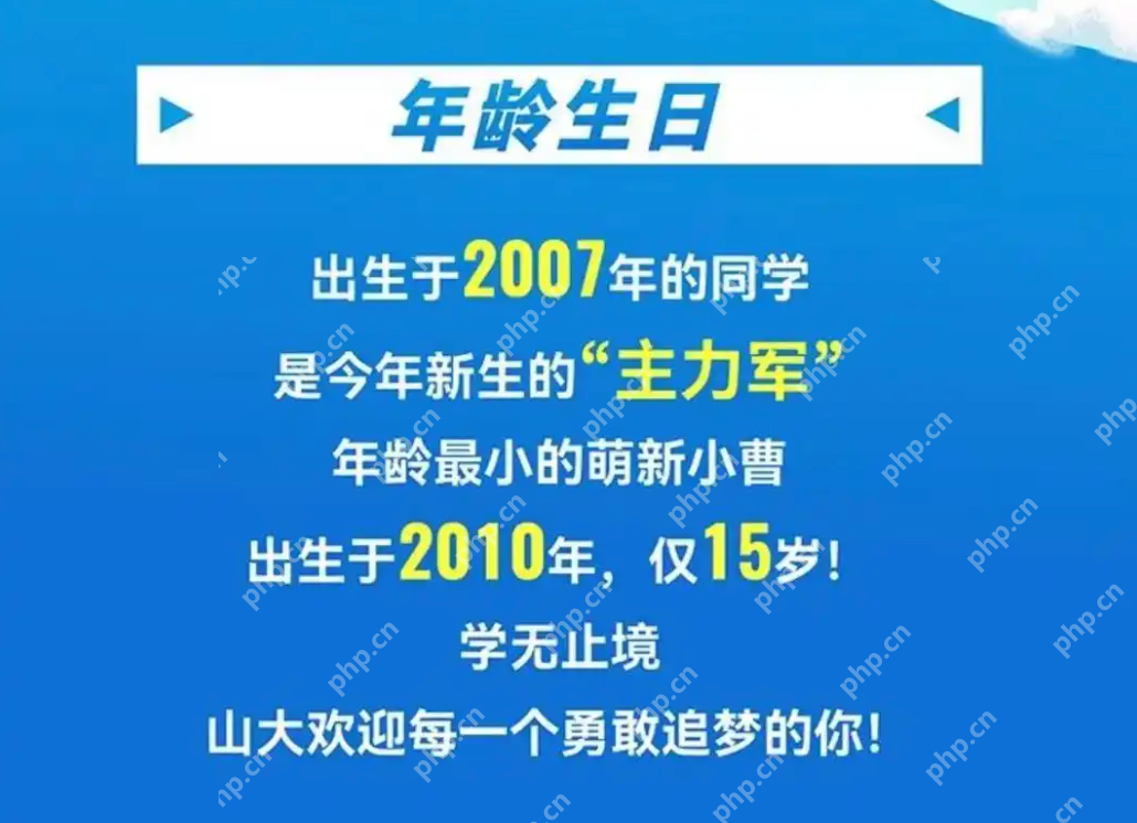 山大2025最小新生硕士19岁博士21岁 网友：别人家的孩子！ - php中文网