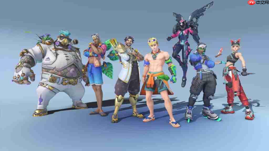 清凉服装大放送！《守望先锋2》18赛季通行证皮肤亮相