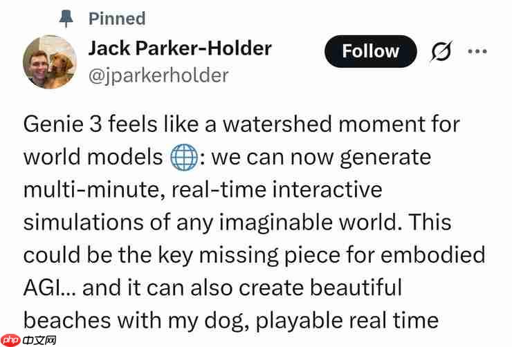 DeepMind 发布超真实世界模型 Genie 3，AGI 向前一步