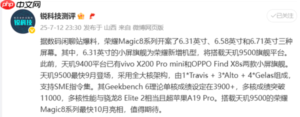 下半年各品牌旗舰机屏幕配置曝光：米OV耀主推1.5K屏