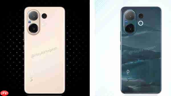 vivo V60新机渲染图曝光:三款配色+蔡司三摄 8月亮相