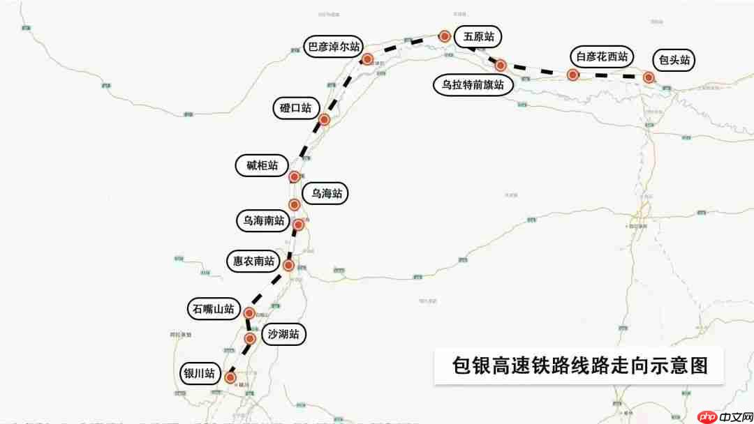 包银高铁包惠段进入联调联试阶段，建成后包头至银川 3 小时可达