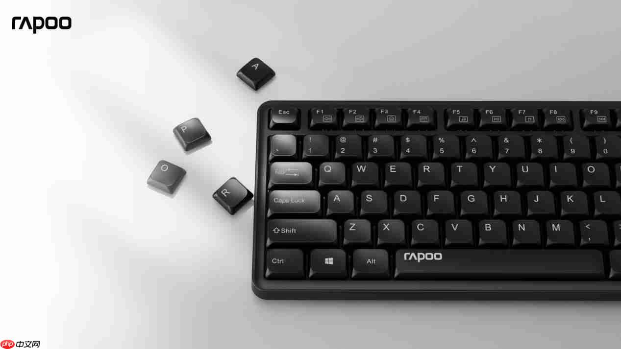 轻音型降噪设计2.4G无线传输雷柏X2800S光学键鼠套装上市