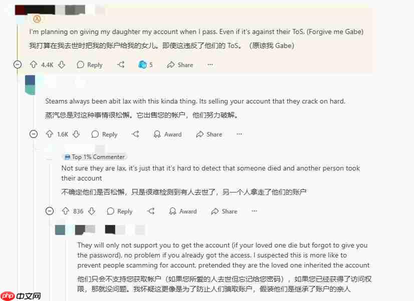 你的游戏并不属于你 Steam账号遗产继承引发玩家热议