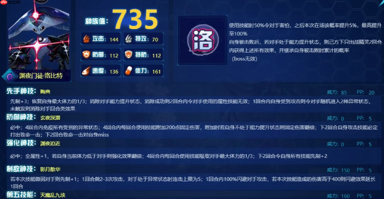 暗影掌控者降临！赛尔号巅峰之战渊夜门徒洛比特终极技能解析