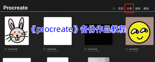 Procreate作品备份指南：3种方法防止文件丢失