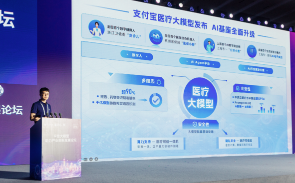 支付宝发布多模态医疗大模型 支持千亿级视觉识别